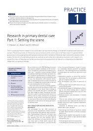 Central london premier inn hotels reviewed and compared. Pdf Research In Primary Dental Care Part 1 Setting The Scene