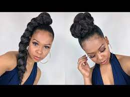 How To Super Easy Side Jumbo Braid Ponytail 2 For 1 Special Youtube Diy Hairstyles Natural Hair Styles Braided Ponytail Hairstyles