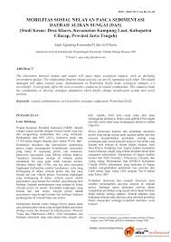 Mobilitas sosial horizontal merupakan peralihan dari satu kelompok ke kelompok lain yang sederajat. Pdf Mobilitas Sosial Nelayan Pasca Sedimentasi Daerah Aliran Sungai Das Studi Kasus Desa Klaces Kecamatan Kampung Laut Kabupaten Cilacap Provinsi Jawa Tengah