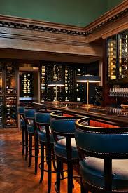 Klismos Inspired Bar Stools And Dentils On The Crown Moldings Very Greek Very Classical Bar Design Restaurant Bar Interior Design Restaurant Interior Design