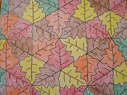 Almost Unschoolers Fall Leaf Tessellation Coloring Sheet Autumn Art Tessellation Art Coloring Sheets