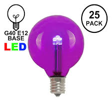 In stock on february 3, 2021. Purple Led G40 Glass Globe Light Bulbs Novelty Lights