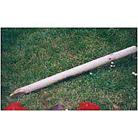 Poteau pour panneau de cloture bois 7x7x240cm carre naturel matière principale : Piquet Bois Castorama