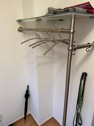 Edelstahl Garderobe Mit Glasplatte Garderobe Stange Garderobenstange Garderobe Modern