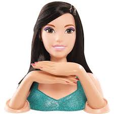 Black Barbie Head Styling Doll 2013 Barbie Crimp And Color Deluxe Styling Head Doll 12 Inch With Playset 31 Pieces Just Play Toys R Us Olivia Black Ha Play Barbie Barbie I Barbie