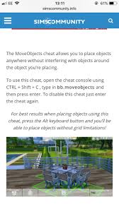 The player will be able to . Move Objects Cheat Sims 4 Cheats Sims 4 Challenges Sims