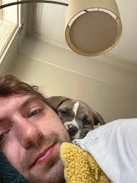 Angel baby in a backpack at our neighborhood coffee shop today 🥰❤️