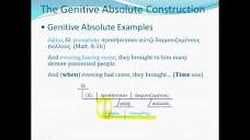 The Genitive Absolute Construction, by Dr. Randy Leedy - YouTube