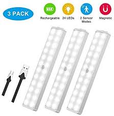 Led Closet Light 24 Led Rechargeable Motion Sensor Closet Light Wireless Under Cabinet Light Stick Motion Sensor Closet Light Led Closet Light Closet Lighting