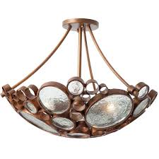 Fascination 165s03ho 3 Lt Ceiling Light Hammered Ore Varaluz