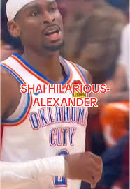 Shai Gilgeous Alexander Courtside Laughing