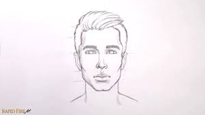 How To Draw Faces For Beginners Simple Rapidfireart Man face drawing by pencil.