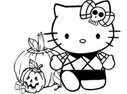 Halloween Con Hello Kitty Da Colorare Cose Per Crescere