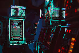 89282 video game hd wallpapers background images wallpaper abyss. Hd Wallpaper Lumen P3 Teal And Black Pacman Arcade Machine Game Retro Neon Wallpaper Flare