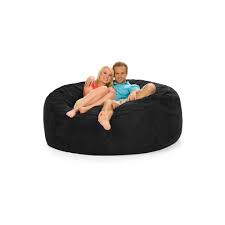 6 Huge Bean Bag Chair With Memory Foam Filling And Washable Cover Black Relax Sacks Huge Bean Bag Chair Bean Bag Chair Bean Bag Sofa