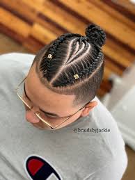 The man bun complements a wide range of face shapes. Pin By Kyle Walker On Hair Mens Braids Hairstyles Braided Hairstyles Braided Man Bun