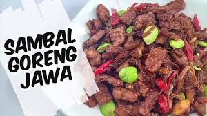 Kita mengambil contoh saja dari resep sambalnya khususnya jawa. Sambal Goreng Jawa Resepi Sambal Goreng Turun Temurun Youtube