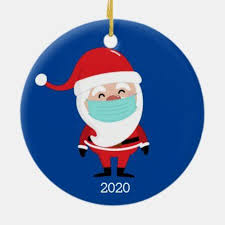 Funny Santa Claus Wearing Facemask 2020 Christmas Ceramic Ornament Zazzle Com Santa Funny Funny Santa Claus Funny Christmas Ornaments
