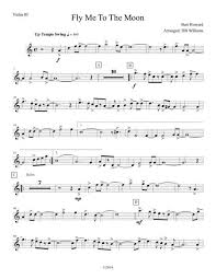 Everyone can see this score. Fly Me To The Moon Violin 3 Sheet Music Pdf Download Sheetmusicdbs Com