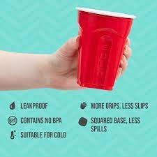 Using the red party cup for mixed drinks without a shot glass can easily lead to an unknown quantity of alcohol being consumed and exceeding your tolerance. Solo Red Party Plastic Cups 18 Oz 50 Count Walmart Com Walmart Com
