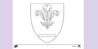 Edit how you want to. Free Wales Rugby Crest Colouring Sheets Teacher Made