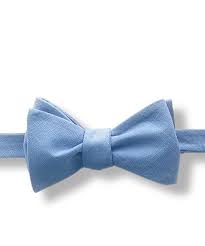 Light Blue Cotton Bow Tie