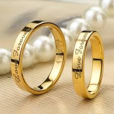 Love Forever Gold Tungsten Lover Rings For Couples Price For A Pair Couple Wedding Rings Engagement Rings Couple Fine Engagement Rings