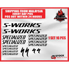 Mountain bikes (mtb) marin wildcat trail 1 women mountain bike. Buy M Stickers S Works Specialized Bicycle Cutting Sticker Seetracker Malaysia