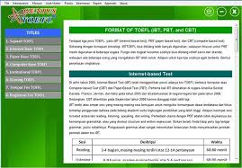 Lebih tepatnya saia akan share sebuah software simulasi soal toefl. Download Software Toefl Cara Mudah Belajar Toefl