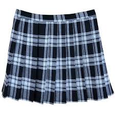 Black And White Plaid Pleated Mini Skirt Pin On My Polyvore Finds