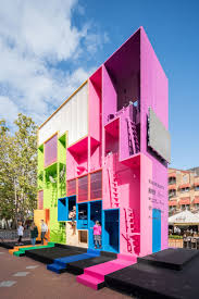 Gallery Of Mvrdv Designs Multicolored Tetris Hotel For Dutch Design Week 2017 4 Hotel Architecture Modern Architecture Modern Architecture Design