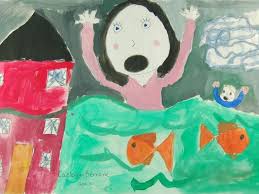 Drawing On Katrina Mississippi Children Respond To The Storm 10th Anniversary Exhibition Art For Kids Art Storm Art