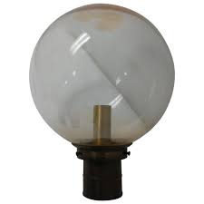 West elm offers modern furniture and home decor featuring inspiring designs and colors. Mid Century Modern Exterior Lamp Post Top Brass Fixture With Glass Shade At 1stdibs