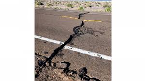 Nevada Highway Damaged By Largest Area Quake In 65 Years Abc News