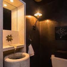 powder room water fountain sink faucet