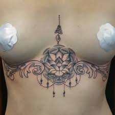 Rihanna chest tattoo seen earlier on saturday as the two filmed scenes for an upcoming music video. Sternum Feminine Ladies Chest Tattoo Novocom Top