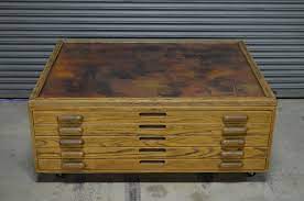 The use of industrial and organic materials makes for an unforgettable statement table. Hamilton Flat File Coffee Table By Downtown Woodworks At Coroflot Com