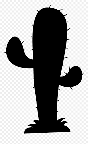 All cactus clip art are png format and transparent background. Transparent Black Cactus Silhouette Silhouette Cactus Clipart Black And White Hd Png Download Vhv