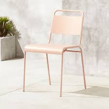 Shop Lucinda Dusty Pink Stacking Chair The Cafe Stacking Chair Spiffs Up In Clean New Lines And Fresh New C Dining Chairs Modern Outdoor Chairs Patio Chairs
