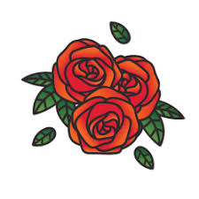 Blumenkranz mit strauss weiss rote rose rosa orchideen kleine herbst. Tattoovorlagen Rosen