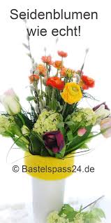 Seidenblumen Kunstblumen Bastelspass24 De Floristik Basteln Ba In 2020 Kunstblumen Seidenblumen Blumen