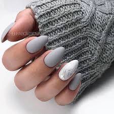 50 New Year S Nail Designs That Are Perfect To Try Right Now Almond Acrylic Nails Matted Nails Matte Nails Design