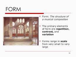 Verse and chorus for example the most known terms to describe form. Fundamental Elements Of Music