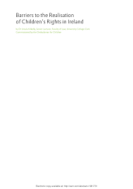 Pdf Barriers To The Realisation Of Children S Rights In Ireland