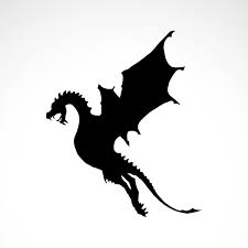 See dragonfly silhouette stock video clips. Simple Color Vinyl Flying Dragon Figure Stickers Factory