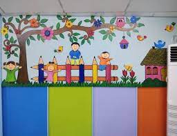 My very favorite decoration in my kindergarten classroom was my wall of smiling faces. School Decoration Ideas For Spring Season K4 Craft Kreatif Dekorasi Sekolah Sekolah