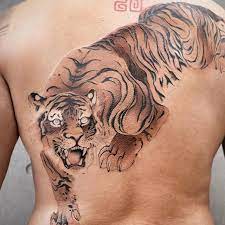 Chinese Artist Tattoo Tiger Backpiece Inak Art By Chenjie Newtattoo Tiger Tattoo Tattoo Artists Chinese Tattoo For Women