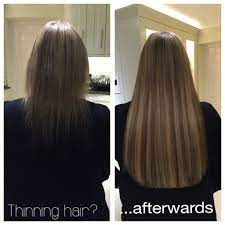 But in some cases, hair loss could be a symptom of an underlying condition. Thinning Hair Add Thickness With Hair Extensions Bond Hair