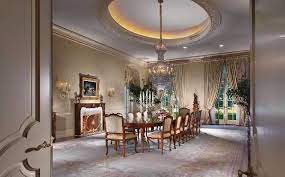Thomasville furniture fredericksburg mahogany in ebony (black) side chair set (2) thomasville furniture fredericksburg mahogany in ebony (black) side chair set (2) regular price. Dining Room From The Spelling Manor Luxurious Dining Room Expensive House Manor Interior