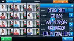 Go to transfers on your main page. Dream League Soccer 2018 Mega Mod V5 064 Unlocked All Players Unlimited Coins Youtube